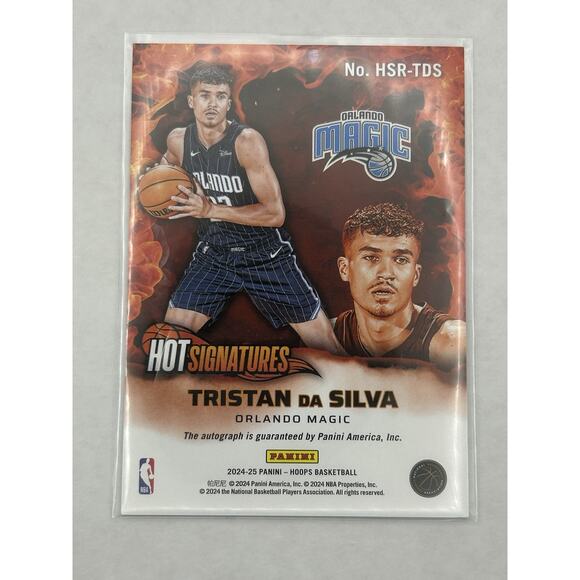 2024-25 Panini Nba Hoops - Hot Signatures Rookies Tristan da Silva #HSR-TDS - Picture 2 of 2